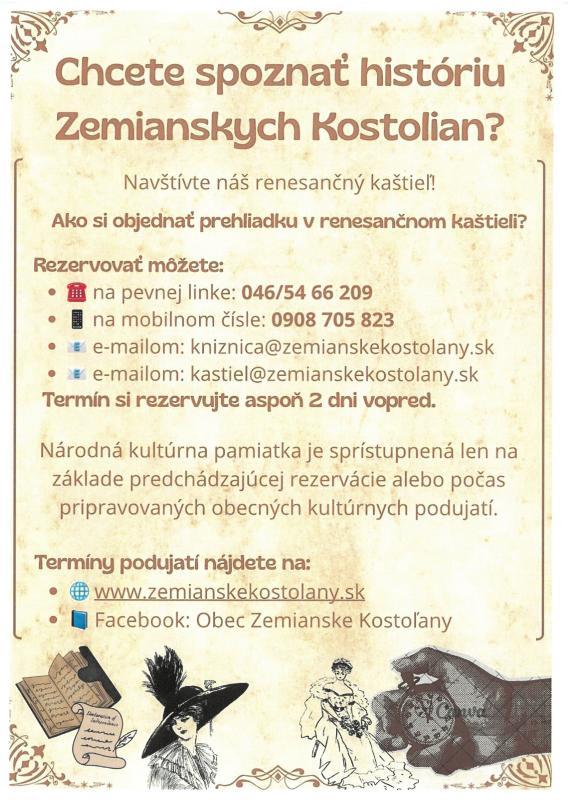 Kaštieľ prehliadky