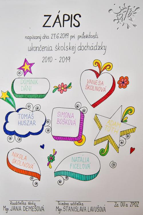 Rozlúčka deviatakov so základnou školou