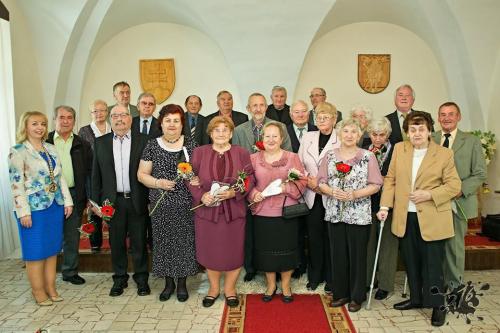 Prijatie jubilantov v obradnej miestnosti - máj